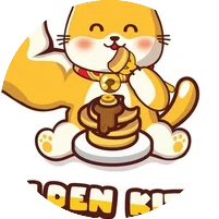Golden Kitty Cake