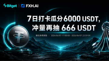 Bitget 7日打卡瓜分6000 USDT，交易冲量再抽666 USDT！
