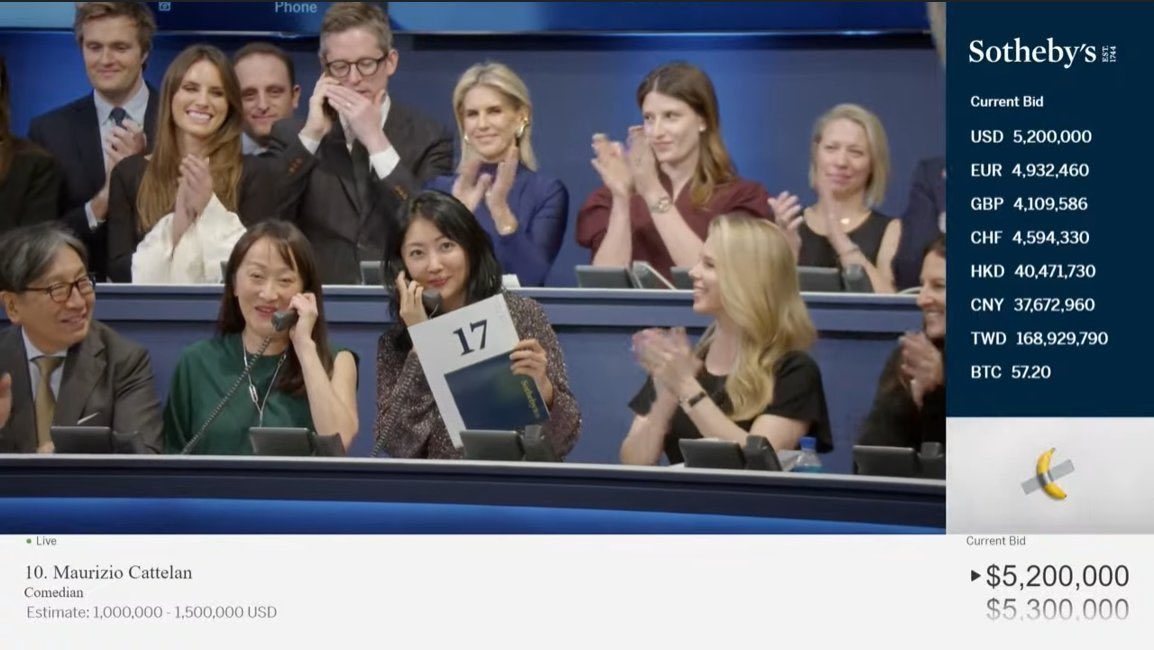 香蕉贴墙,艺术与水果组合概念Meme币Ban能上车吗?