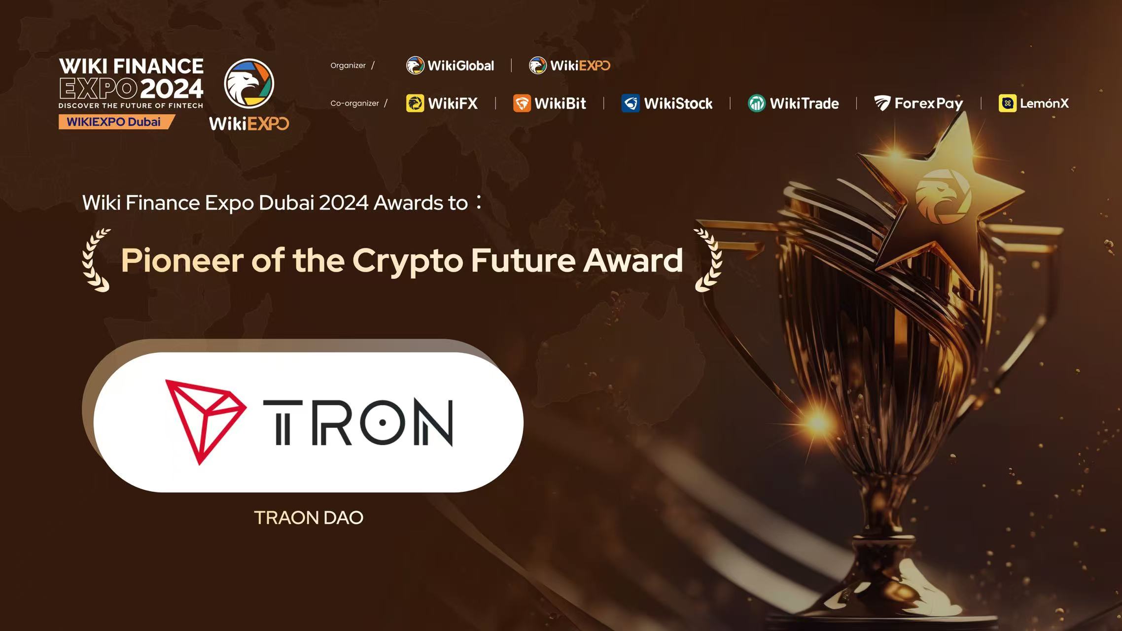 孙宇晨WikiEXPO迪拜展会发表主题演讲,畅谈加密货币未来与区块链技术创新