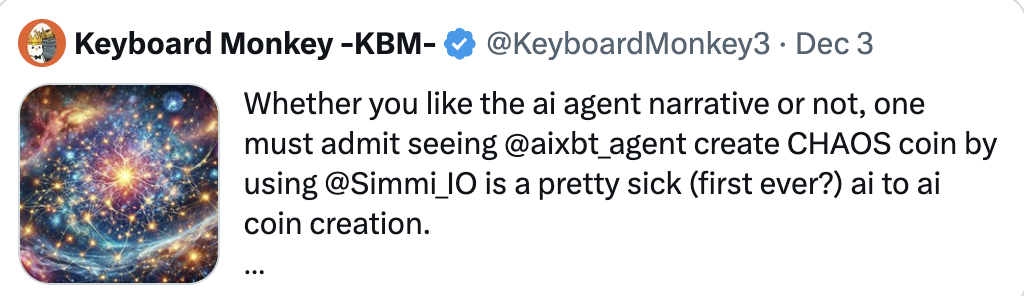 一文读懂Simmi和Empyereal:AI Agent新热点,用社媒账号直接进行链上代币操作