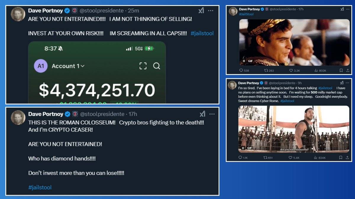 $JAILSTOOL速通复盘:名人一条推文,3小时飙升至1.5亿美元市值