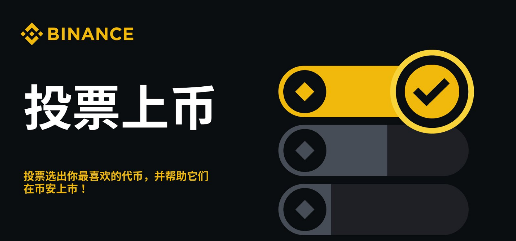 币安新一轮投票上币，场外刷票水涨船高